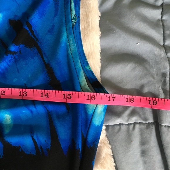 R & M Richards Blue Watercolor Maxi … - Picture 7 of 9